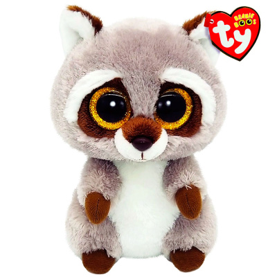 Мягкая игрушка Beanie Boos Енот серый Racoon 15 см Ty Inc 36375